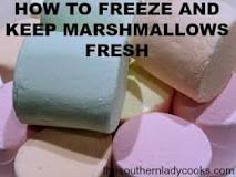 Can you freeze marshmallows?