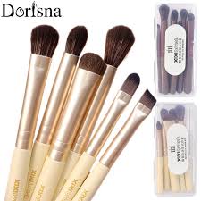 dorisna 6pcs makeup brush set with case