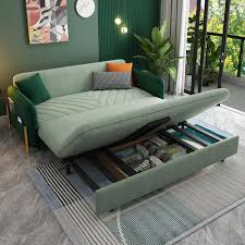 1397mm full sleeper sofa green