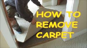 how to remove carpet for laminate