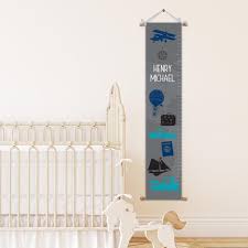 Travel Growth Chart Airplane Growth Chart Boys Growth Chart New Baby Gift Personalized Growth Chart Christmas Gift