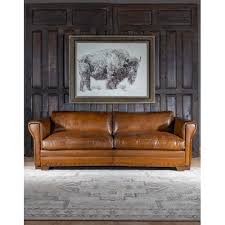 drover leather sofa modern rustic