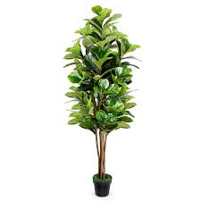 (include installation ) artificial leaves tree branches trees vines fake leaves living room indoor green plant potted vines fake flowers rattan plant wall decoration. Tusy Fiddle Leaf Fig Tree Artificial Trees 6 Ft Fiddle Leaf Fig Tree Fake Trees Plants For Home Decorations Or Office Indoor Outdoor
