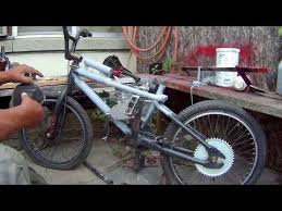 80cc motorized bmx bike pt 4 frame