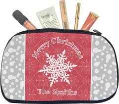 custom snowflakes makeup cosmetic bag