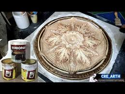 Colouring Ceiling Medallion With Wood