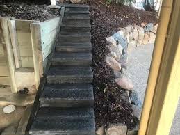 How To Build Concrete Sleeper Stairs
