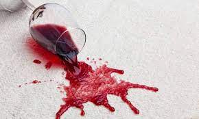remove red wine on carpet