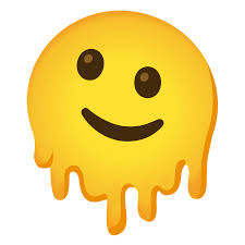 the melting face emoji has already won