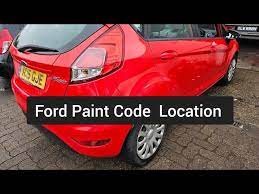 Ford Paint Code Location
