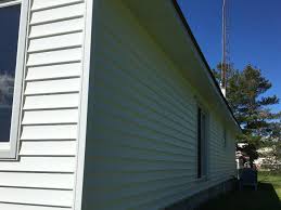 Installing vinyl siding costs $7.50 per square foot on average, with $3 per square foot on the low side and $12 per square foot on the higher side. Vinyl Siding Soffit Fascia And Eavestrough Project In Bradford On