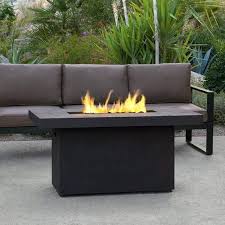 Propane Fire Pit Table Rectangle Gas
