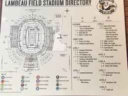 The Stadium Layout Picture Of Lambeau Field Green Bay