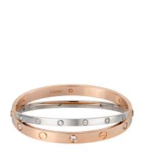 What is 17cm in bracelet size? Cartier White And Pink Gold Diamond Double Love Bracelet Size 17cm Ad Affiliate Gold Diamond Pink Love Bracelets Cartier Love Bracelet Bracelet Sizes