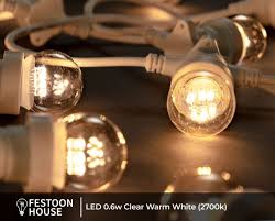 Outdoor White Festoon Lights X 100cm