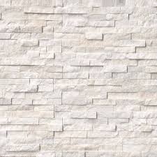 Arctic White Stacked Stone Msi Wall