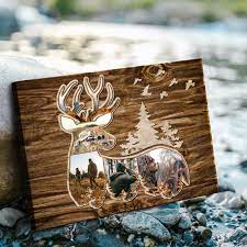 personalized deer picture frame