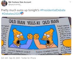 The series typically features absurd internal monologues that correspond with the actions depicted in the still images. Internet Explodes With Memes During Trump Biden Debate Daily Mail Online