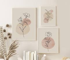 Afdrukbare Kunst Botanische Print Set