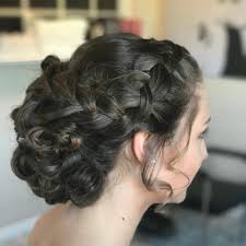 A braided updo that can make you look like a princess. 30 Prettiest Prom Updos For Long Hair For 2021