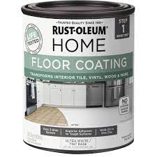rust oleum home 1 qt ultra white interior floor base coating