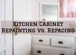 kitchen cabinet repainting vs. refacing