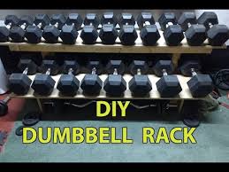 diy dumbbell weight rack storage from
