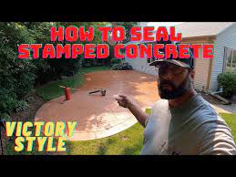 How I Seal Stamped Concrete