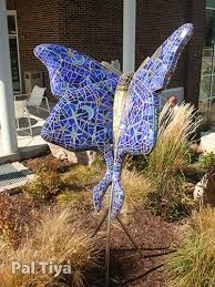 Mosaic Artist Makes Giant Luna Moth In