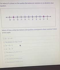 The Values Of X Shown On The Number