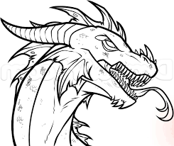 The pose is ready, so now let's add some body to this bare. Easy Dragon Head Cool Dragon Drawings Novocom Top