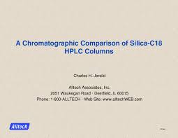 A Chromatographic Comparison Of Silica C18 Hplc Columns