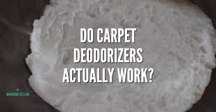 do carpet deodorizers really work