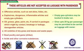 Luggage Rules In Train