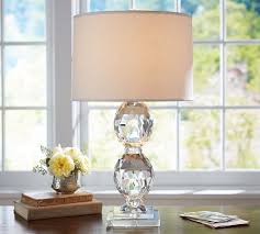 ( you can interchange with other lampshades). Carlotta Faceted Crystal Table Lamp Pottery Barn