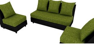 fancy sofa set in green colour by
