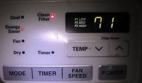 filter reset mean on an air conditioner