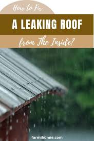 In addition, if your home doesn't have an attic or a crawl space, the leak can't be fixed from the inside. How To Fix A Leaking Roof From The Inside Leaking Roof Roof Patch Roof