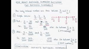 14 How Many Rational Numbers Between Any two Rational Numbers - YouTube