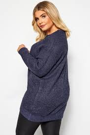 Check out our chunky knit cardigan selection for the very best in unique or custom, handmade pieces from our cardigans shops. Dark Blue Chunky Knitted Jumper Yours Clothing
