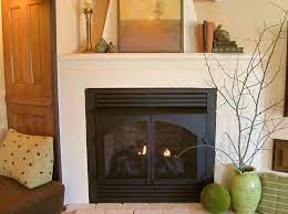 Faux Concrete Fireplace Surround And
