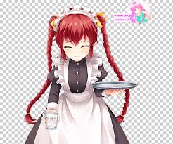 This maid cafe supports the following businesses. Anime Girl Friend Beta Maid Rendering Catgirl Maid Black Hair Manga Cartoon Png Klipartz