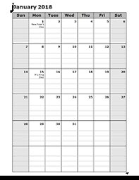 Free 2018 Monthly Calendar Download Blank Printable