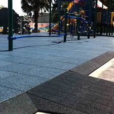 playground safety surface square tiles