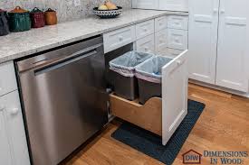 hide kitchen trash cans with pull out