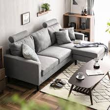 colon l shaped fabric sofa living