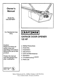user manual garage door opener manuals