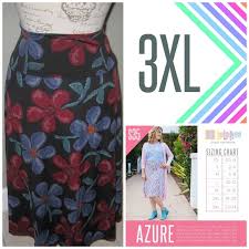 Lularoe Azure Skirt 3x Brand New With Tags Boutique