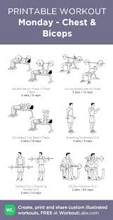 Gym Exercise Chart For Biceps Pdf Sport1stfuture Org