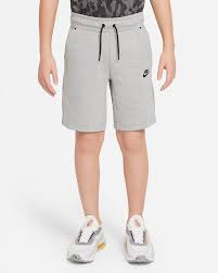 nike boys nsw tech fleece shorts black gray gray size s